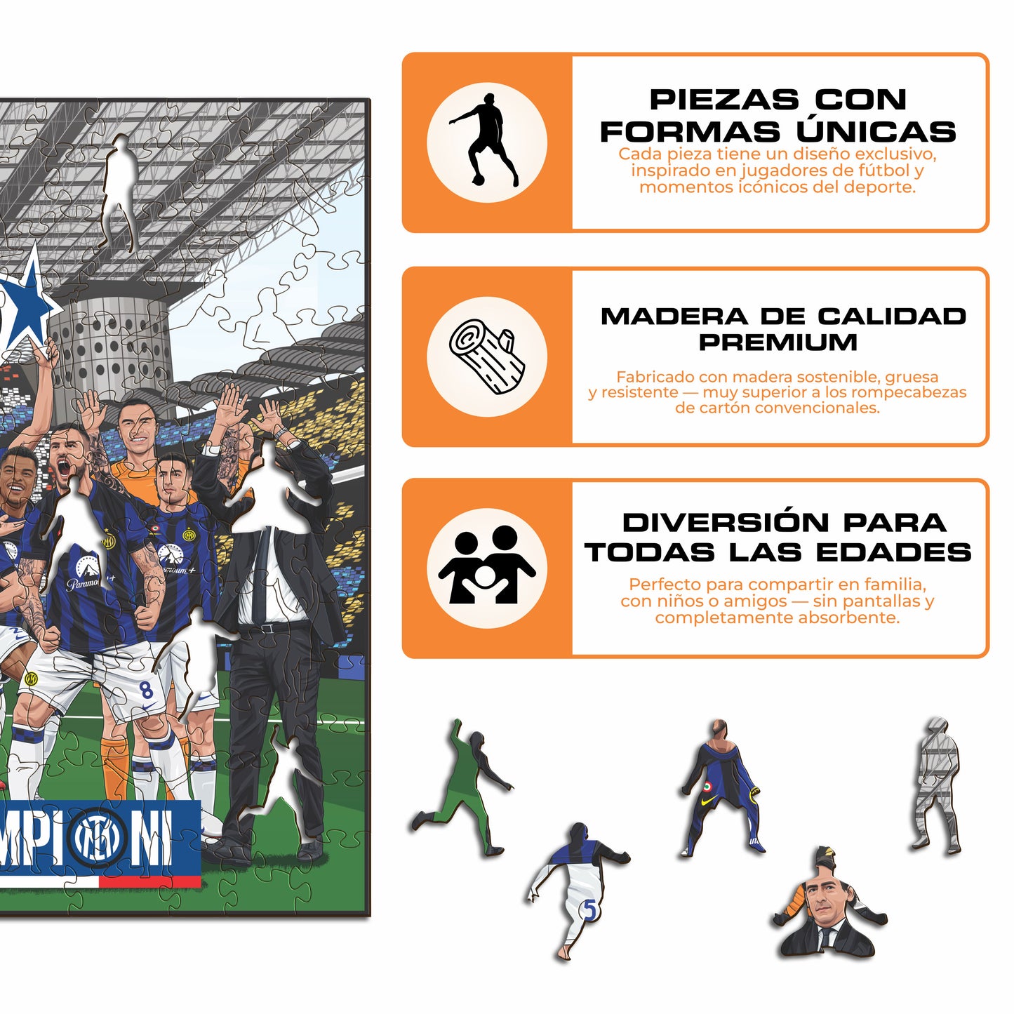 FC Inter® 20° Scudetto - Rompecabezas de Madera