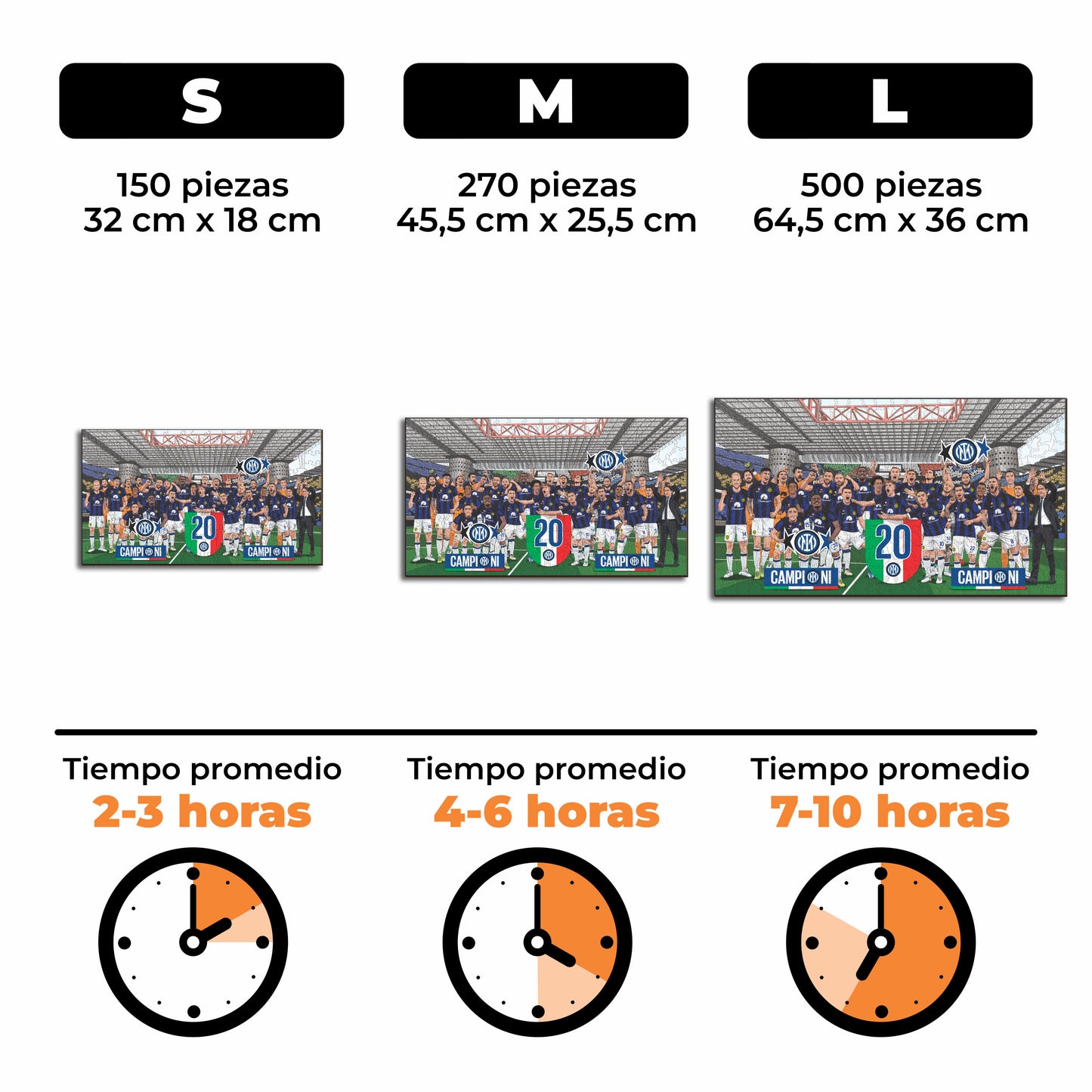 FC Inter® 20° Scudetto - Rompecabezas de Madera