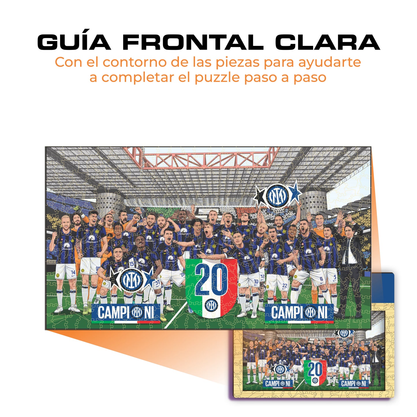 FC Inter® 20° Scudetto - Rompecabezas de Madera