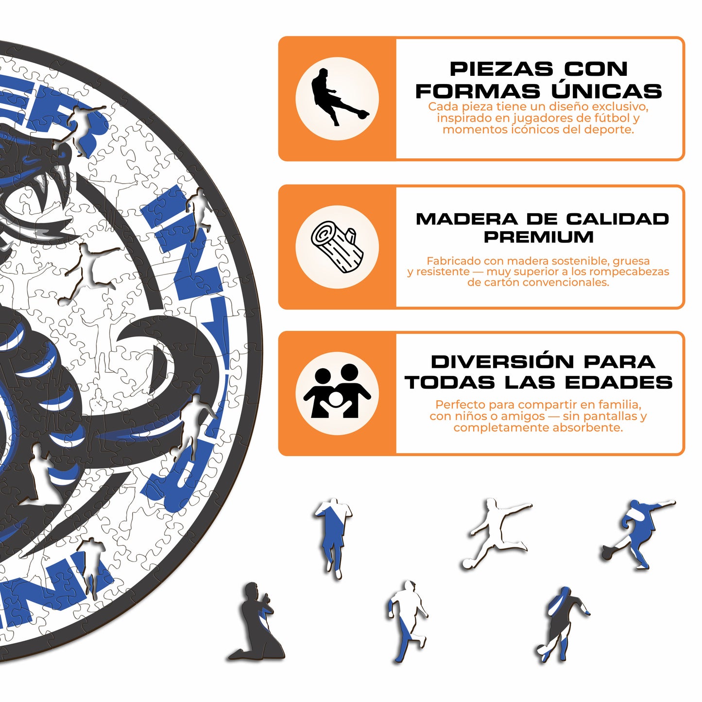 FC Inter® Serpiente - Rompecabezas de Madera