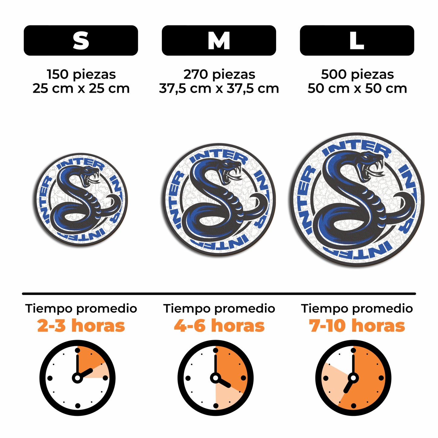 FC Inter® Serpiente - Rompecabezas de Madera