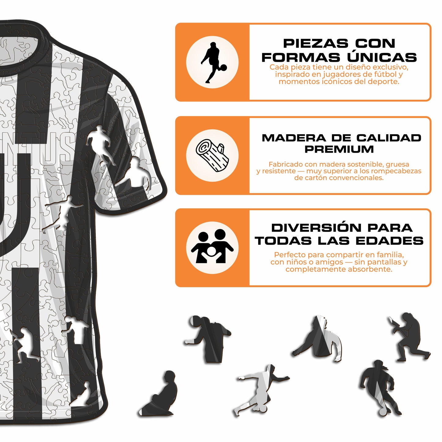 Juventus FC® Camiseta - Rompecabezas de Madera