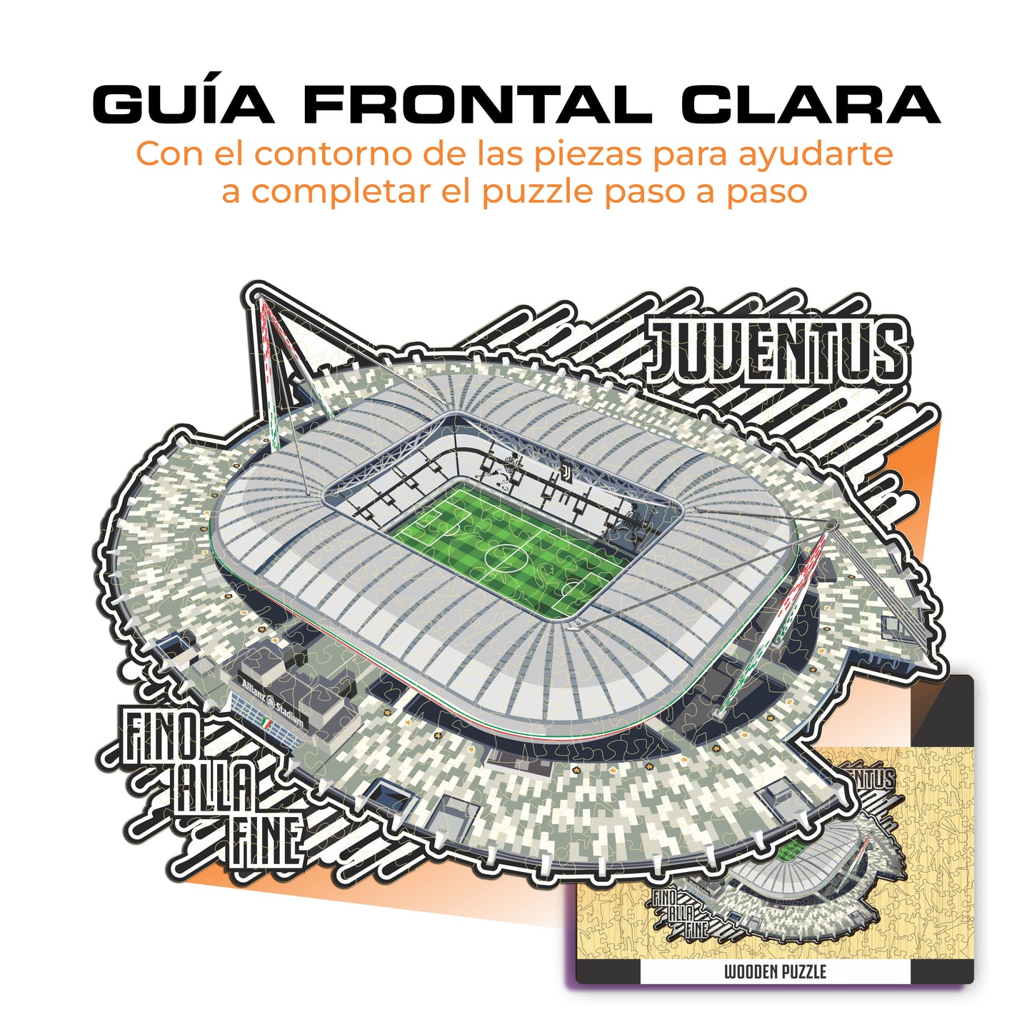 Juventus FC® Allianz Stadium - Rompecabezas de Madera