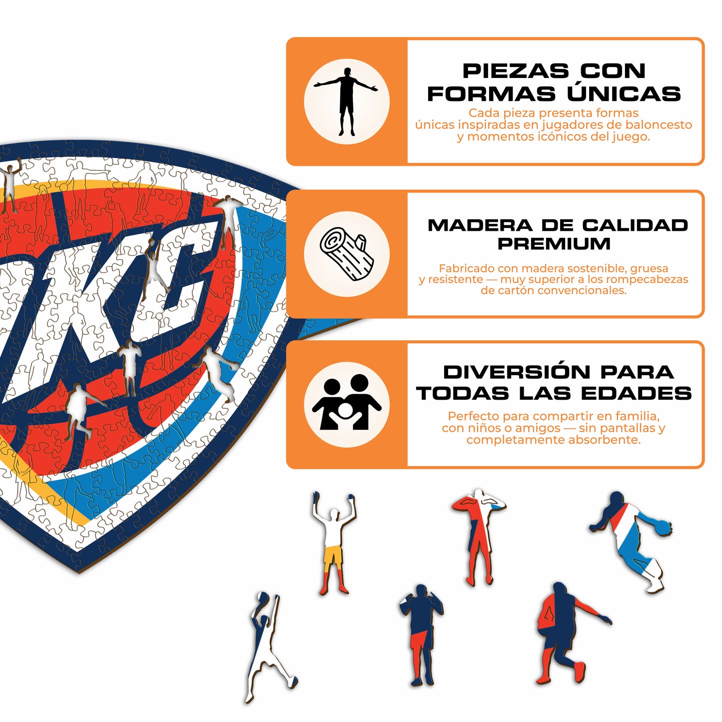 Oklahoma City Thunder™ - Rompecabezas de Madera