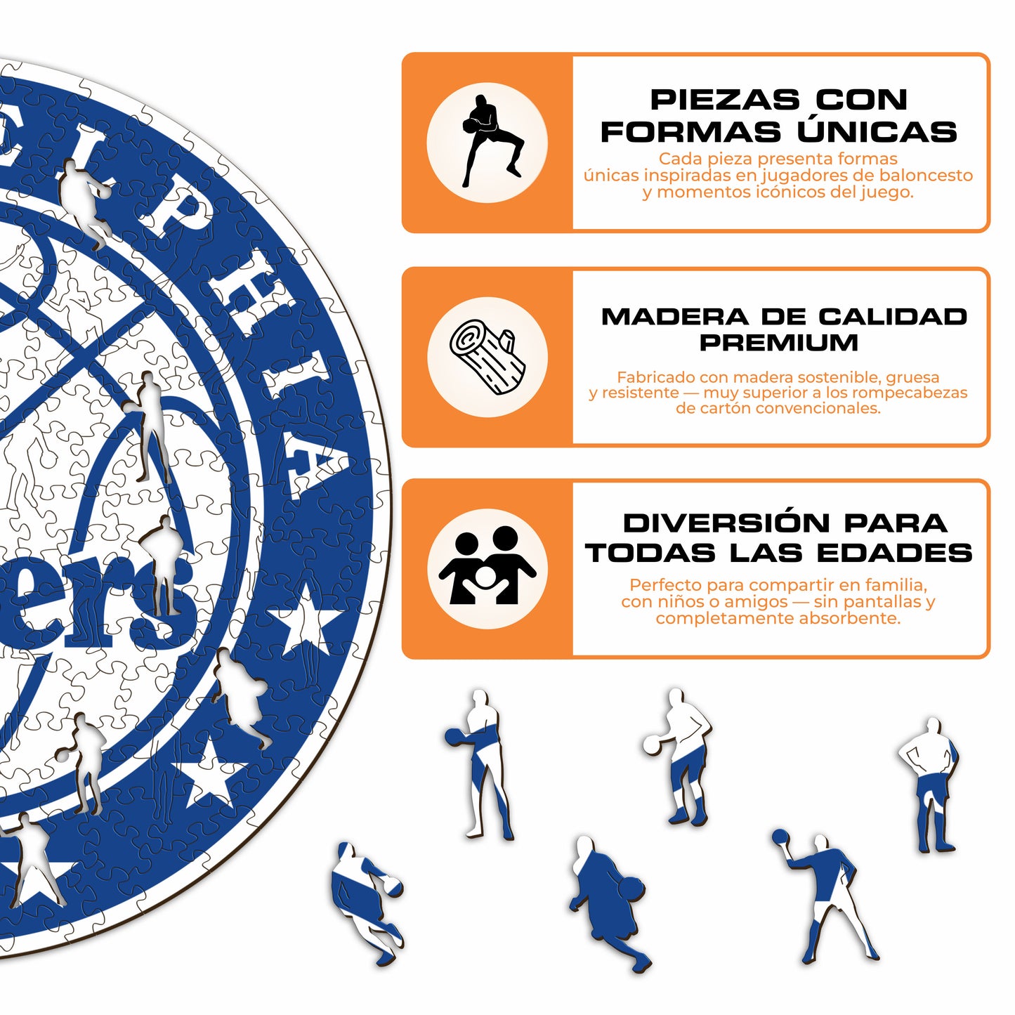 Philadelphia 76ers™ - Rompecabezas de Madera