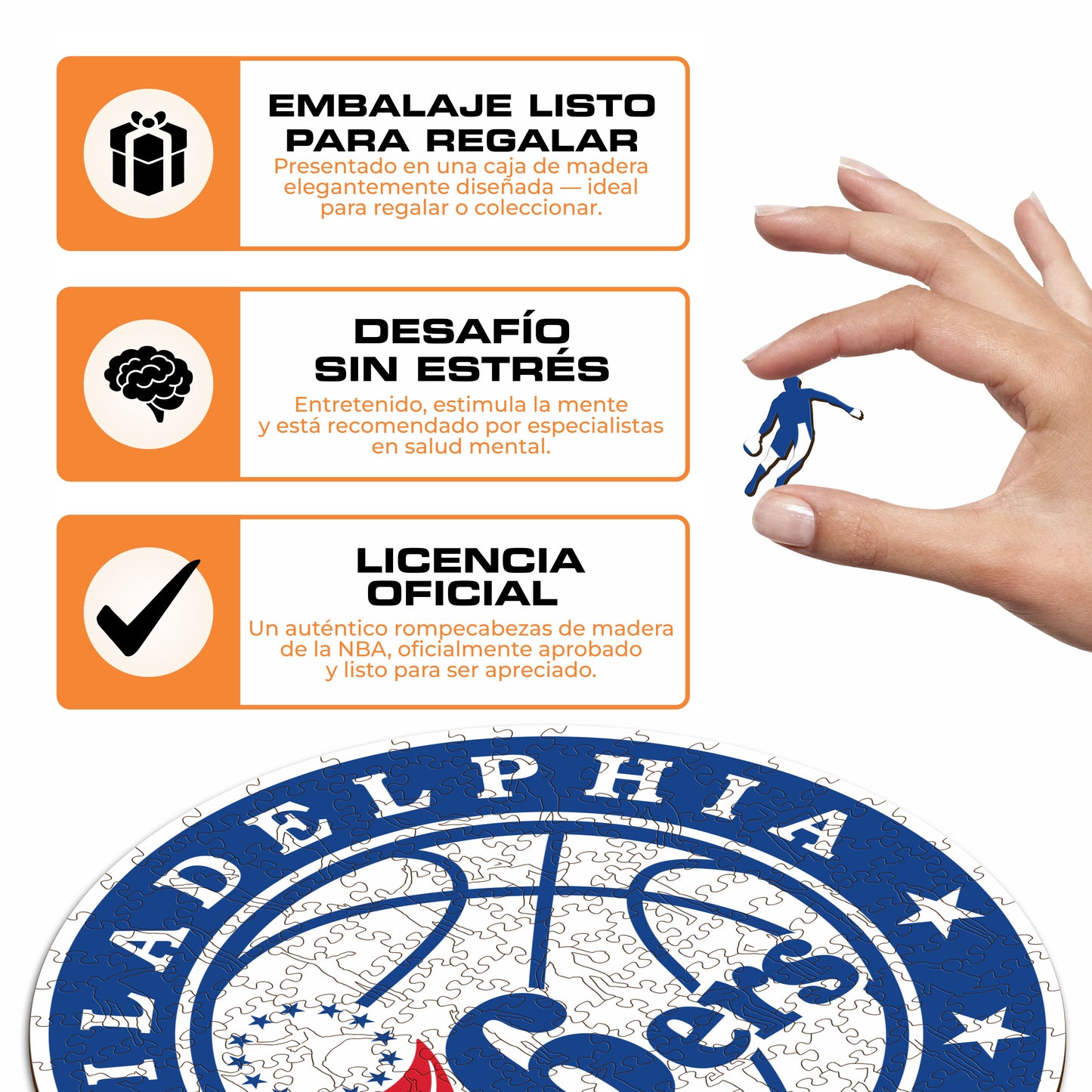 Philadelphia 76ers™ - Rompecabezas de Madera