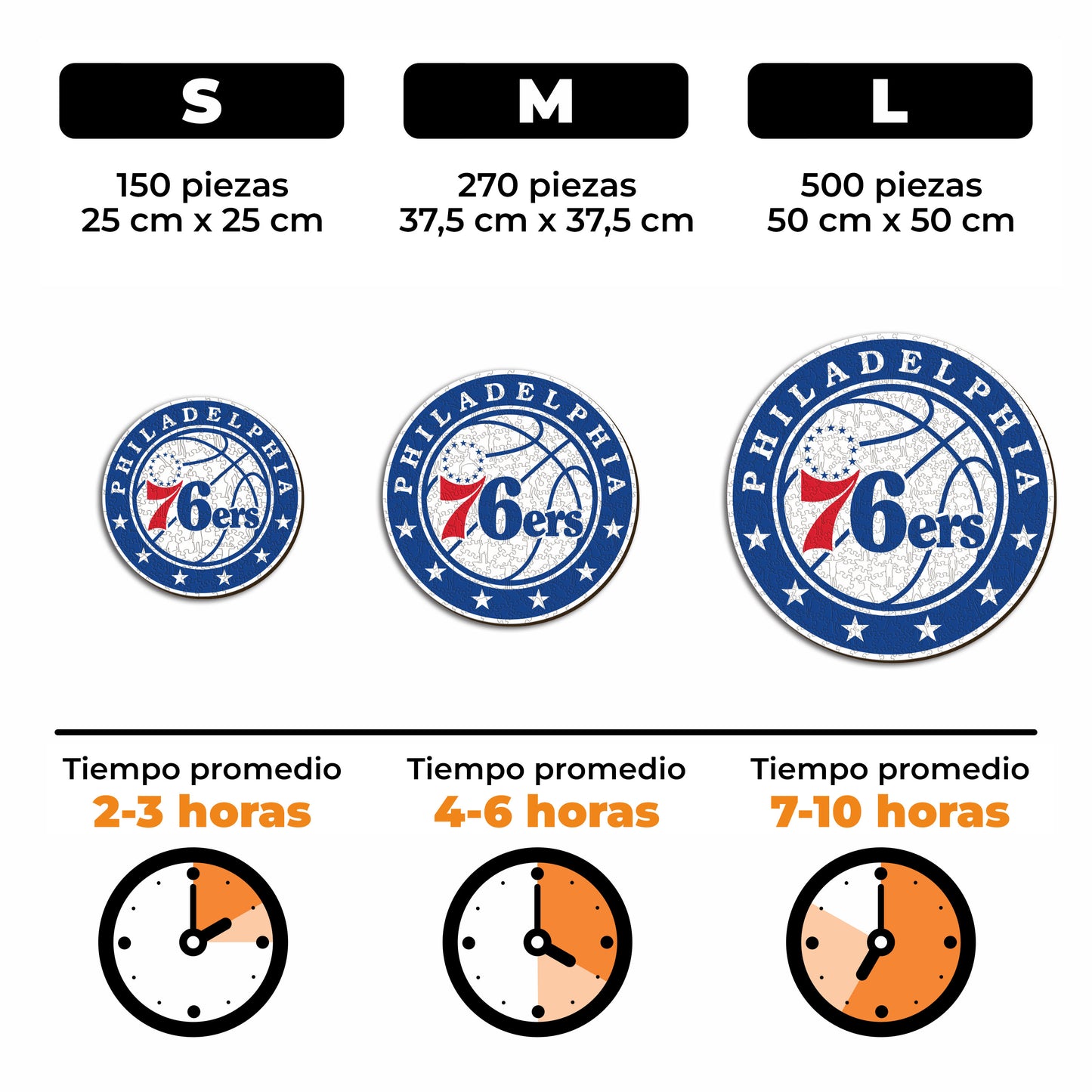 Philadelphia 76ers™ - Rompecabezas de Madera