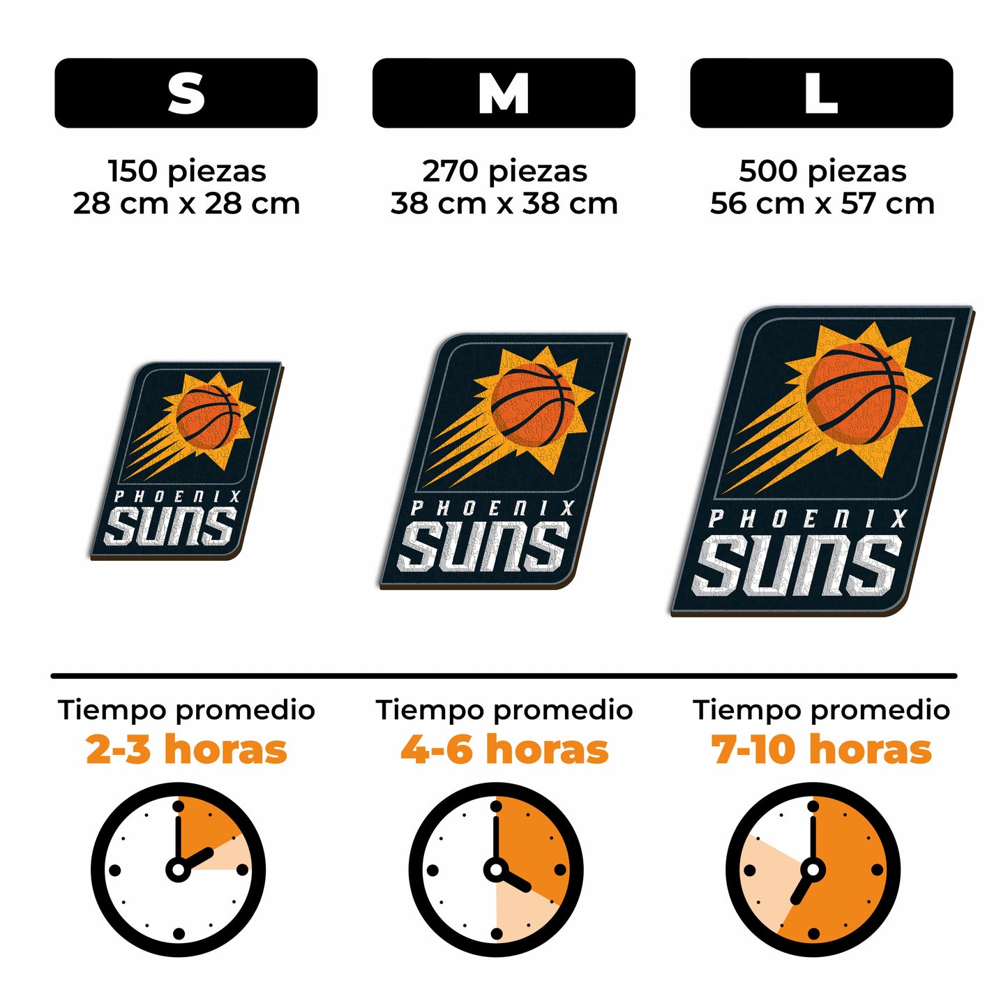 Phoenix Suns™ - Rompecabezas de Madera