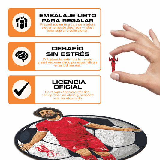 Mohamed Salah - Rompecabezas de Madera