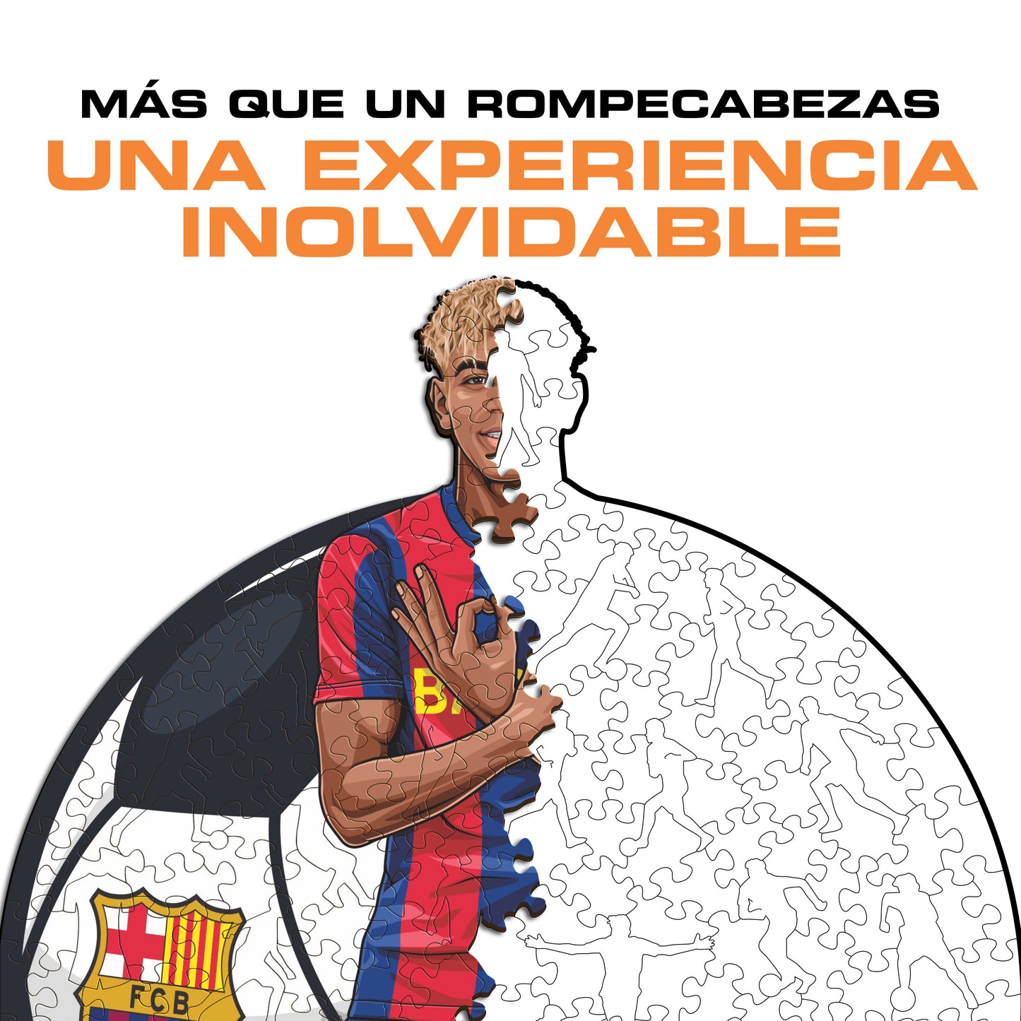 Lamine Yamal - Rompecabezas de Madera
