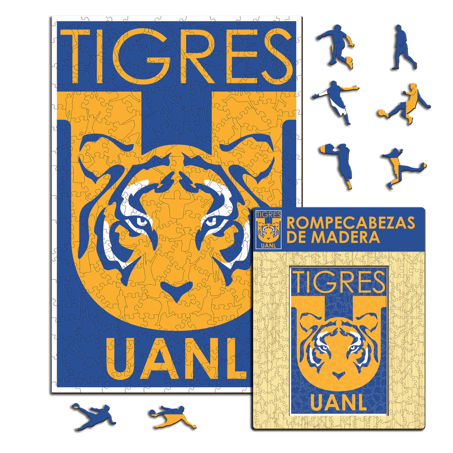 Tigres UANL® Logo - Rompecabezas de Madera