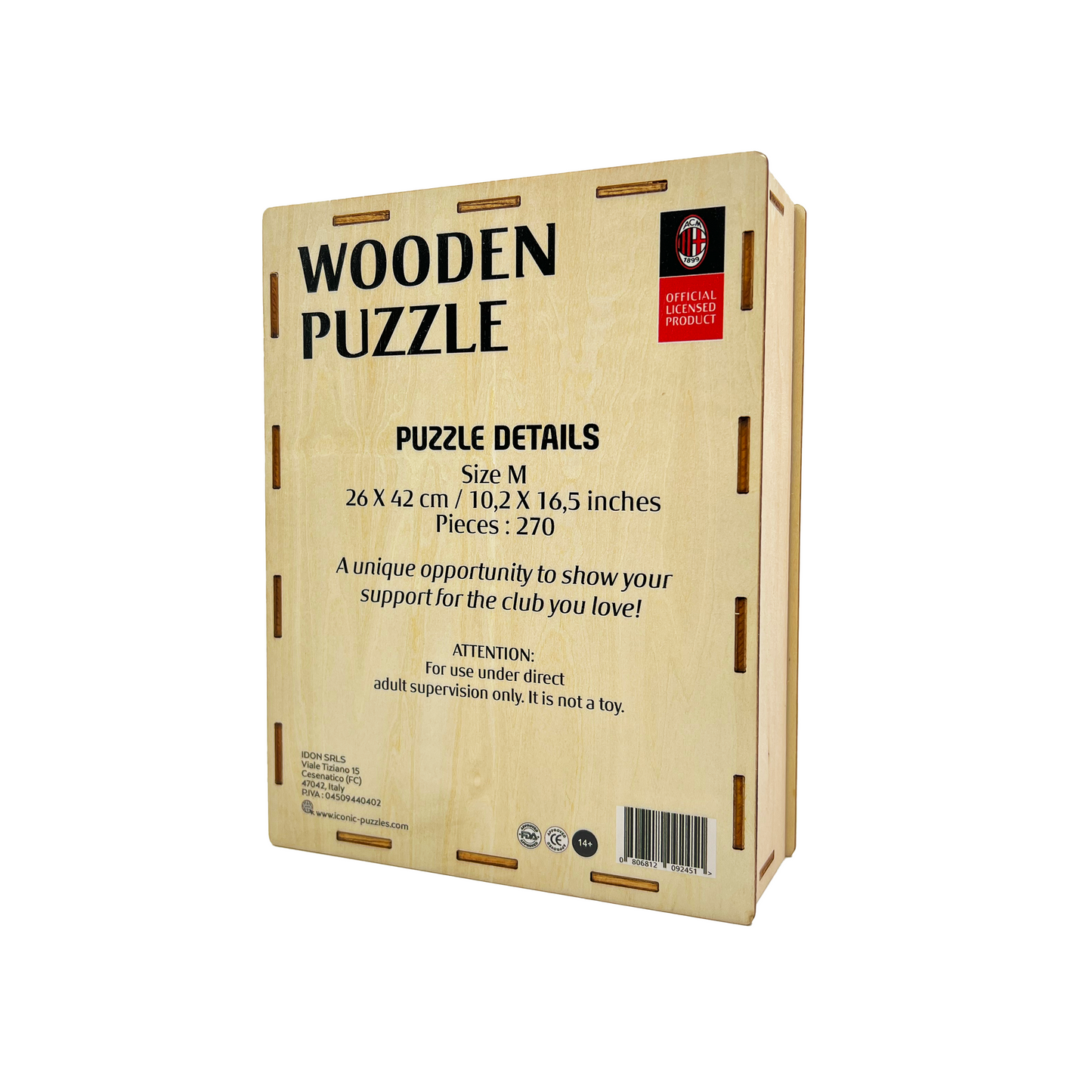 AC Milan® Logo - Rompecabezas de Madera