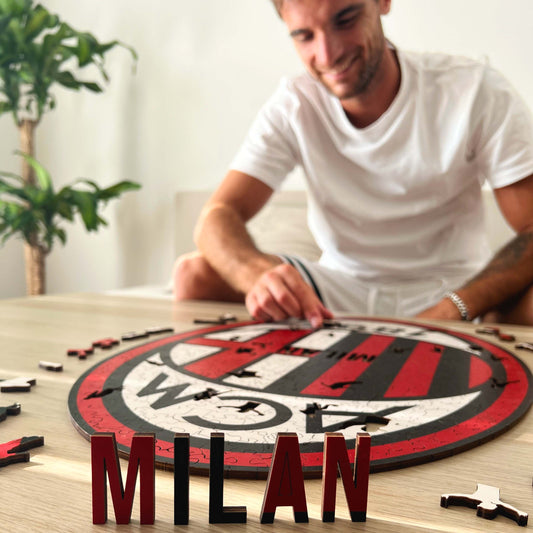 AC Milan® Logo - Rompecabezas de Madera