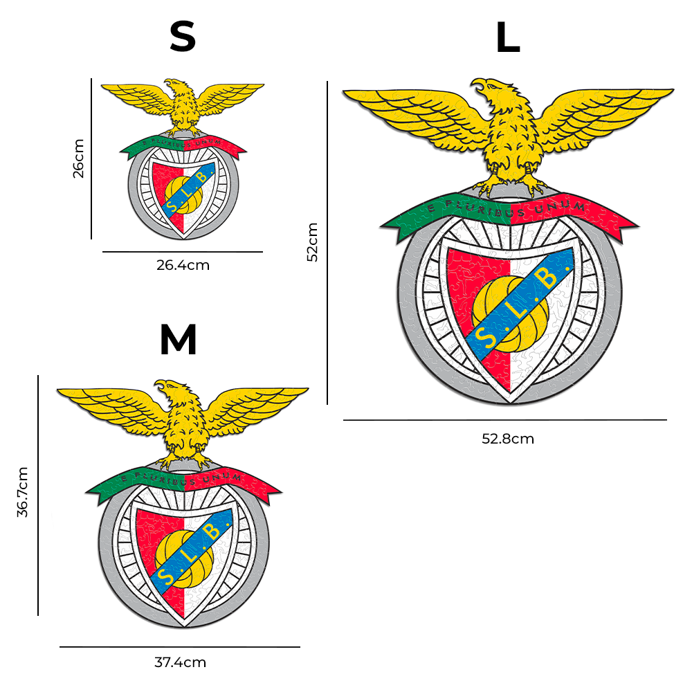 SL Benfica® Logo - Rompecabezas de Madera