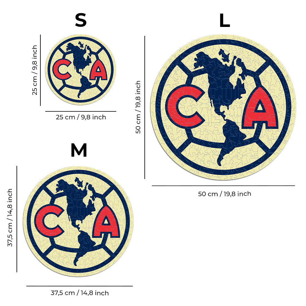 Club América® Logo - Rompecabezas de Madera