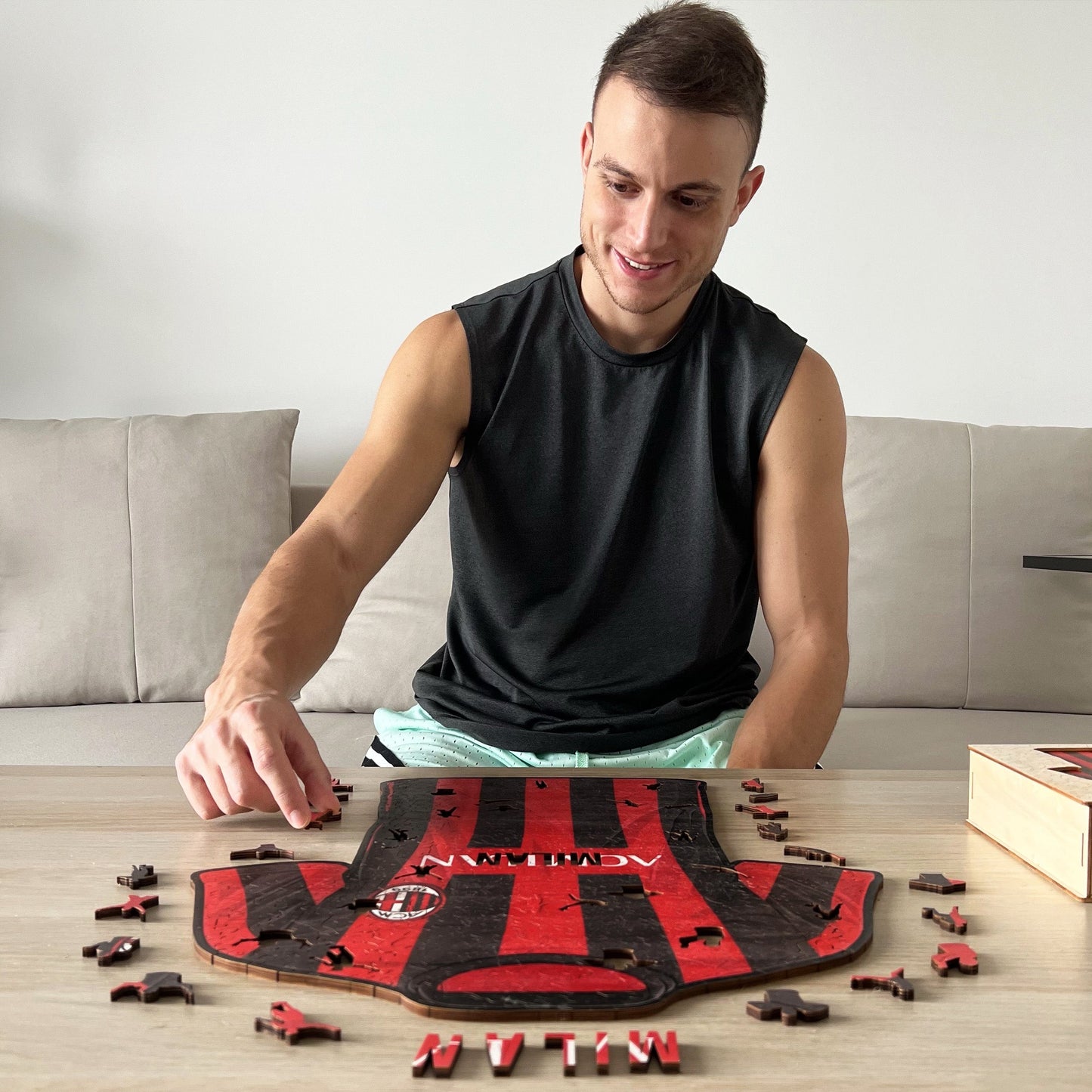 AC Milan® Camiseta - Rompecabezas de Madera