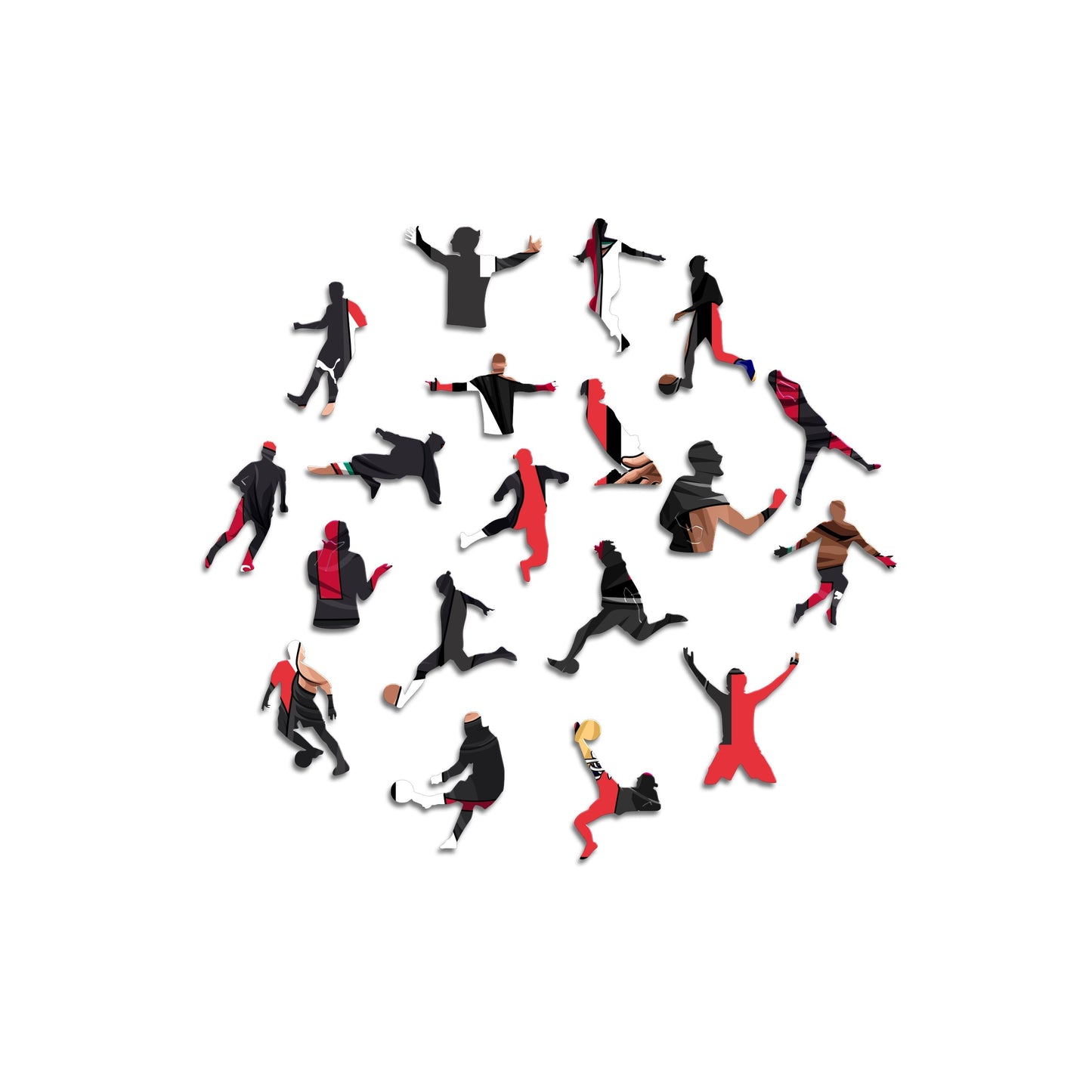 AC Milan® 5 Players - Rompecabezas de Madera (EDICIÓN LIMITADA)