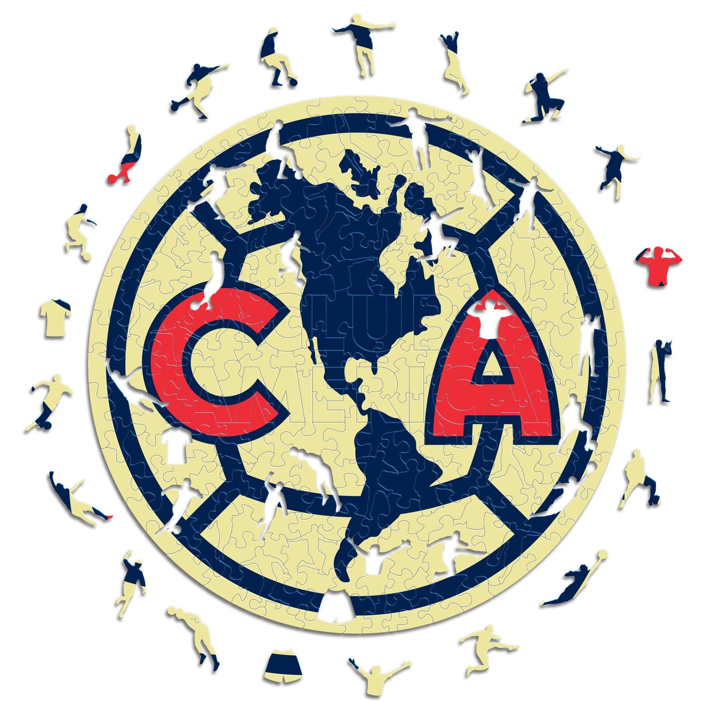 Club América® Logo - Rompecabezas de Madera