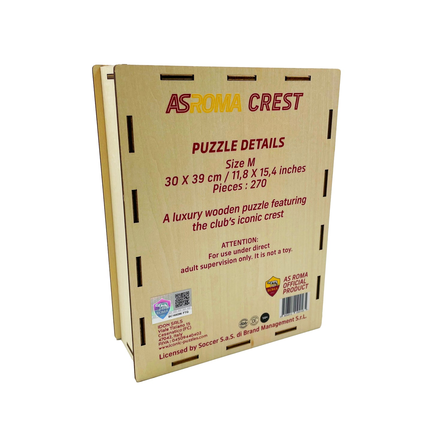 AS Roma® Logo - Rompecabezas de Madera