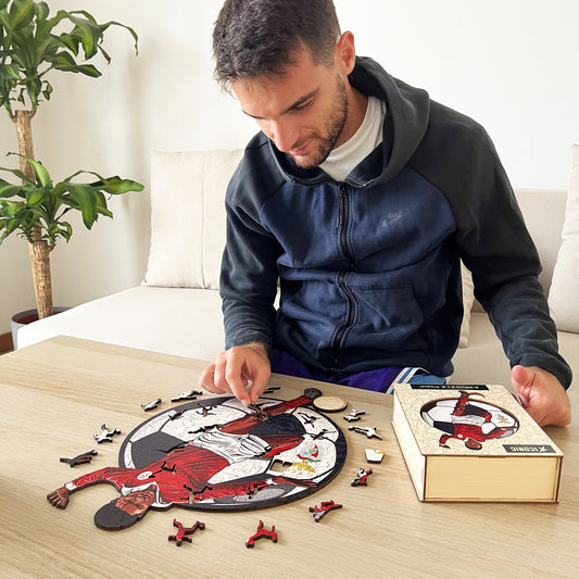 Eusébio - Rompecabezas de Madera