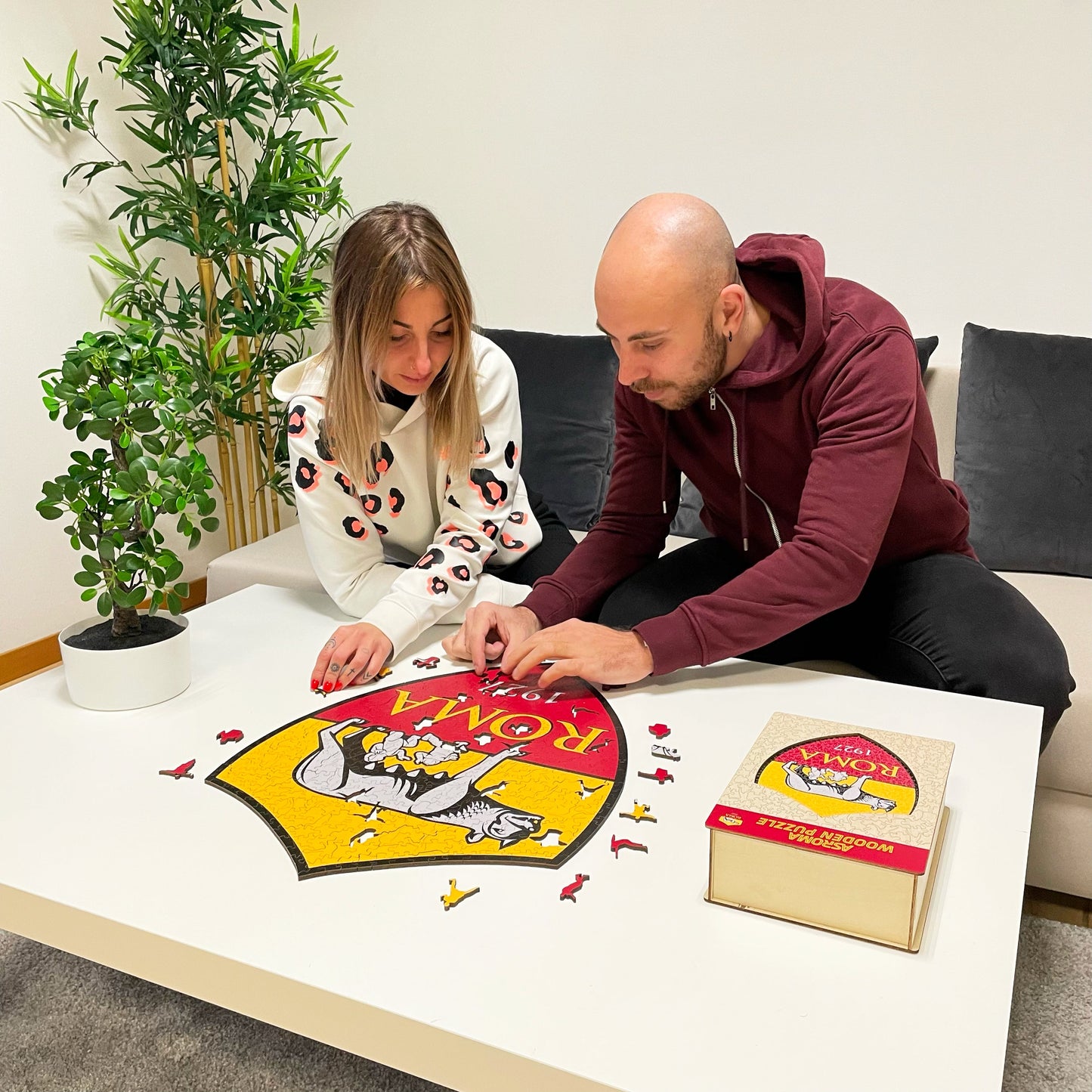 AS Roma® Logo - Rompecabezas de Madera