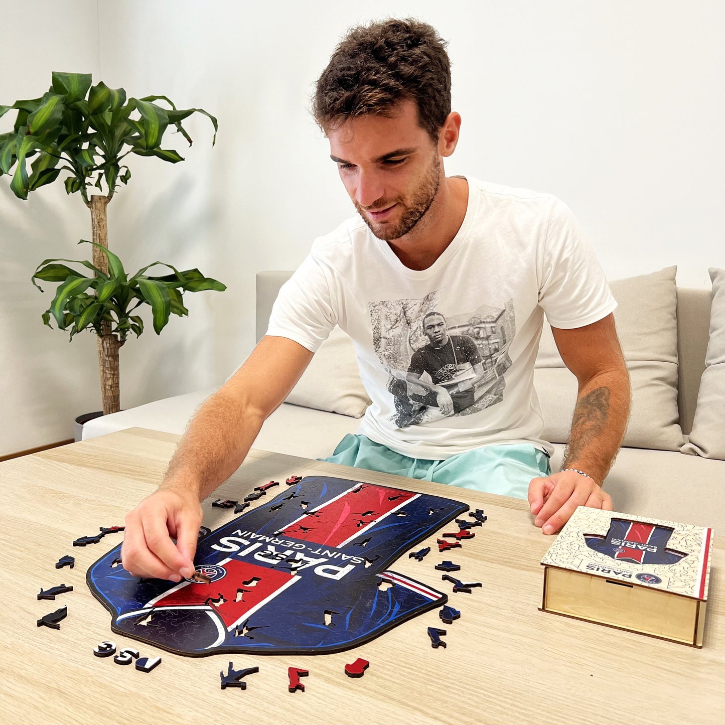 Paris Saint-Germain FC® Camiseta - Rompecabezas de Madera