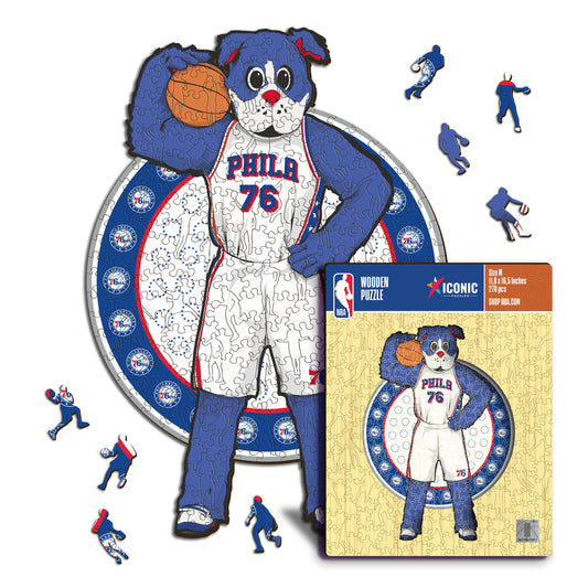 Philadelphia 76ers™ Mascota Puzle de Madera
