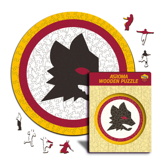 AS Roma® Logo Lupetto - Rompecabezas de Madera