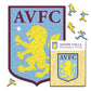 Aston Villa FC® Logo - Rompecabezas de Madera