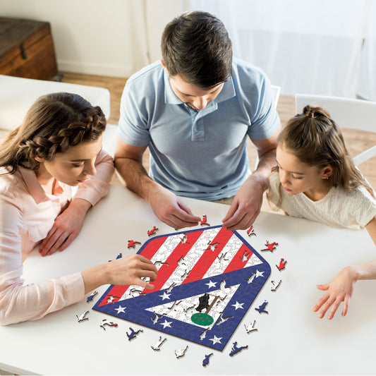 Atlético de Madrid® Logo - Rompecabezas de Madera