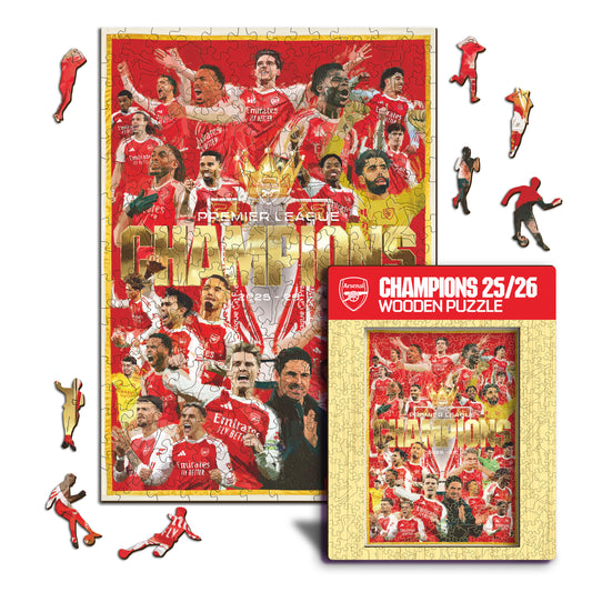 Arsenal FC® Premier League Champions 25/26 - Puzzle de Madera