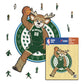 Milwaukee Bucks™ Mascota - Puzzle de Madera