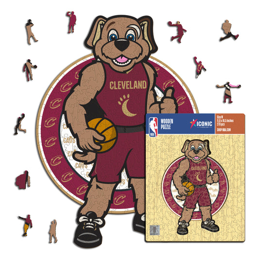 Cleveland Cavaliers™ Mascota Puzle de Madera