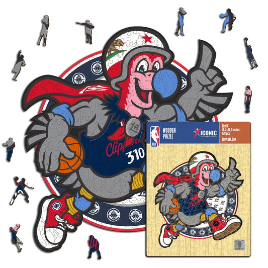 Los Angeles Clippers™ Mascota Puzle de Madera