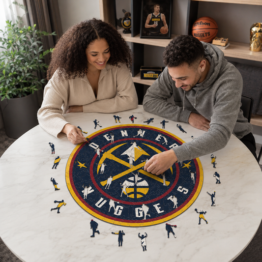 Denver Nuggets™ Logo Puzle de Madera