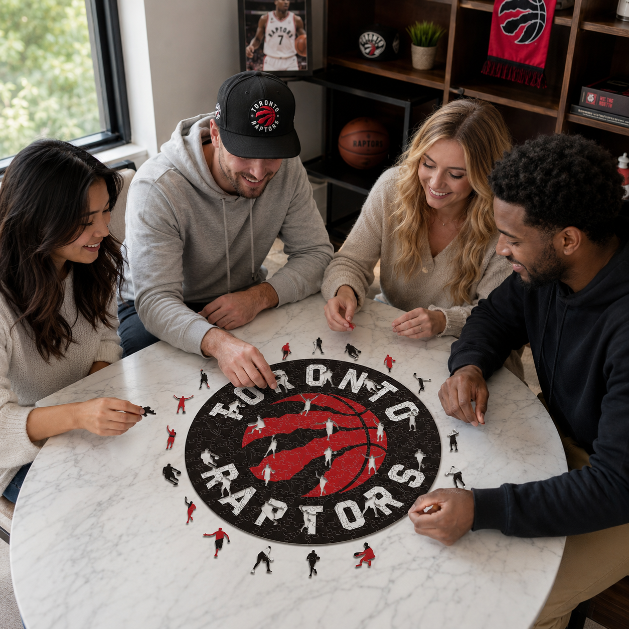 Toronto Raptors™ Logo Puzle de Madera