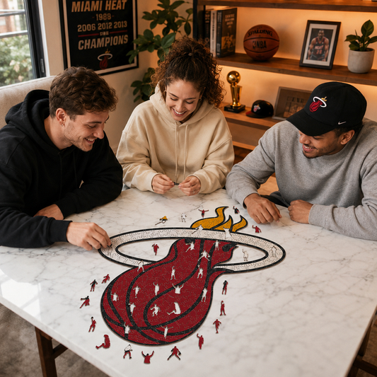 Miami Heat™ Logo Puzle de Madera