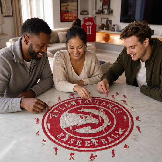 Atlanta Hawks™ Mascota Puzle de Madera