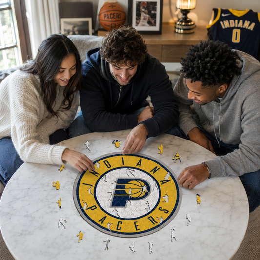 Indiana Pacers™ Logo Puzle de Madera