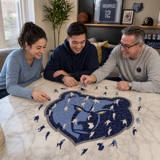 Memphis Grizzlies™ Logo Puzle de Madera