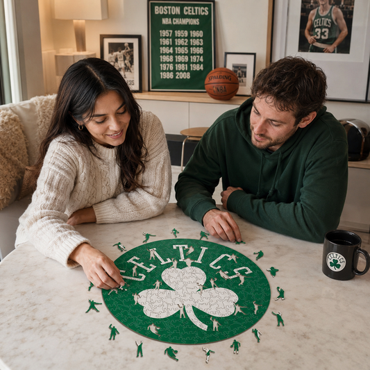 Boston Celtics™ Logo Puzle de Madera