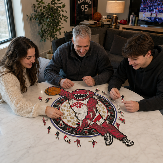 Toronto Raptors™ Mascota Puzle de Madera
