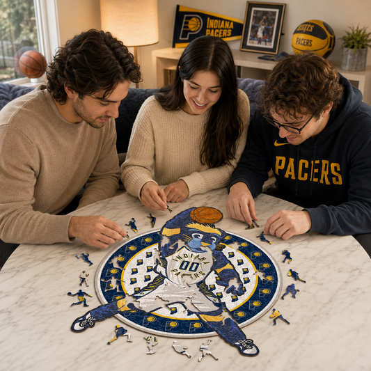 Indiana Pacers™ Mascota Puzle de Madera