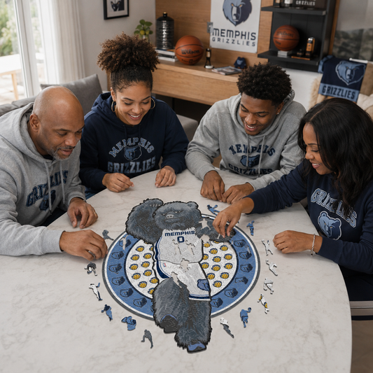 Memphis Grizzlies™ Mascota Puzle de Madera