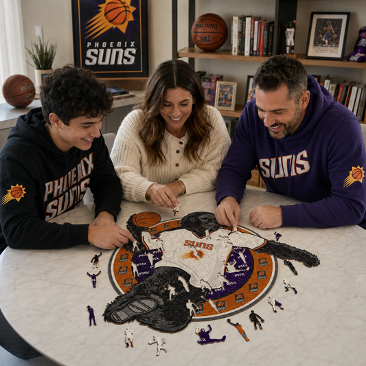 Phoenix Suns™ Mascota Puzle de Madera