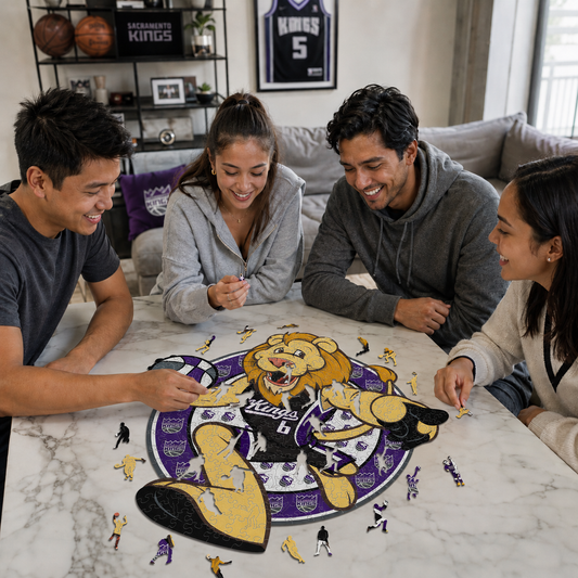 Sacramento Kings™ Mascota Puzle de Madera