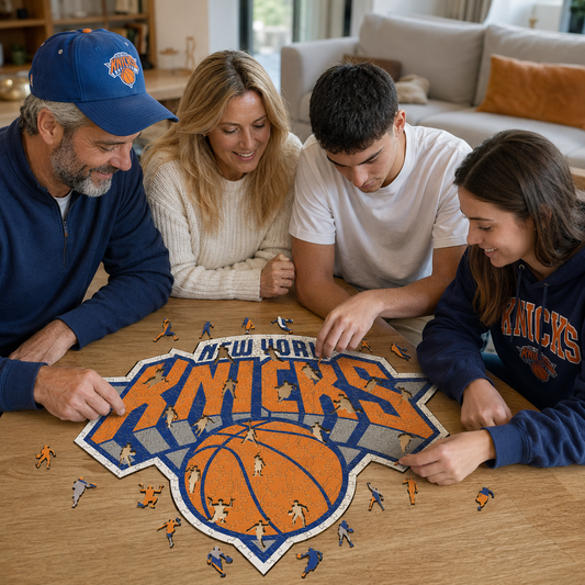 New York Knicks™ Logo Puzle de Madera