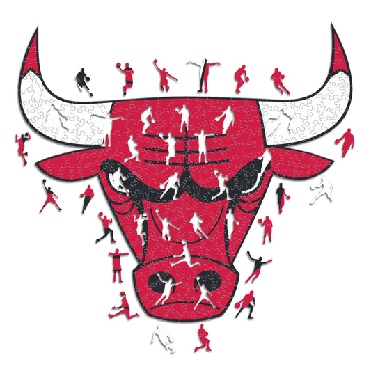 Chicago Bulls™ - Rompecabezas de Madera