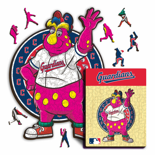 Cleveland Guardians™ Mascota - Rompecabezas de Madera