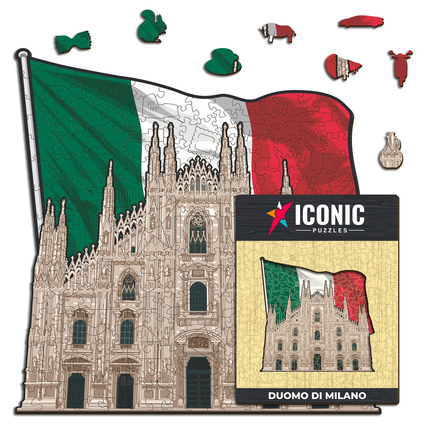 Catedral de Milán - Rompecabezas de Madera